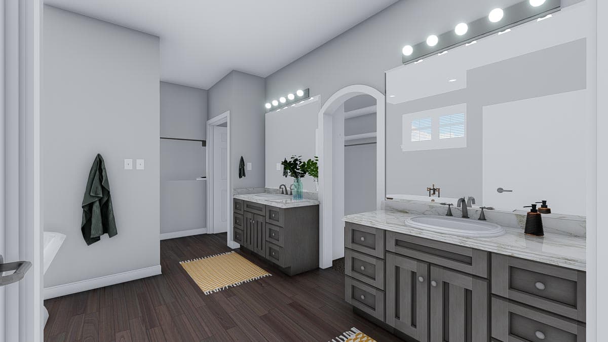 Plan 61361UT: Exclusive Duplex House Plan with Elevator and Ample Storage - Image #29 - New American, Traditional