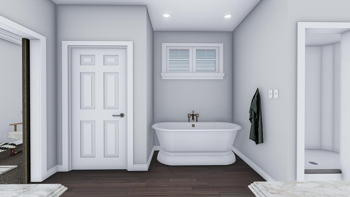 Plan 61361UT: Exclusive Duplex House Plan with Elevator and Ample Storage - Image #31 - New American, Traditional