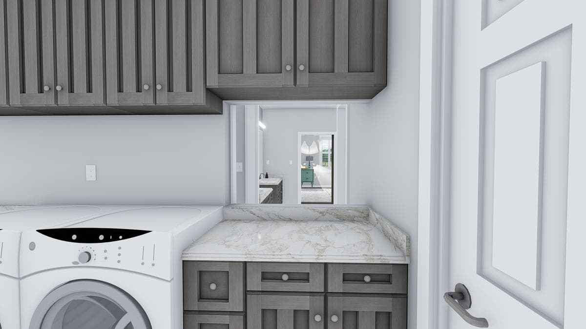 Plan 61361UT: Exclusive Duplex House Plan with Elevator and Ample Storage - Image #35 - New American, Traditional