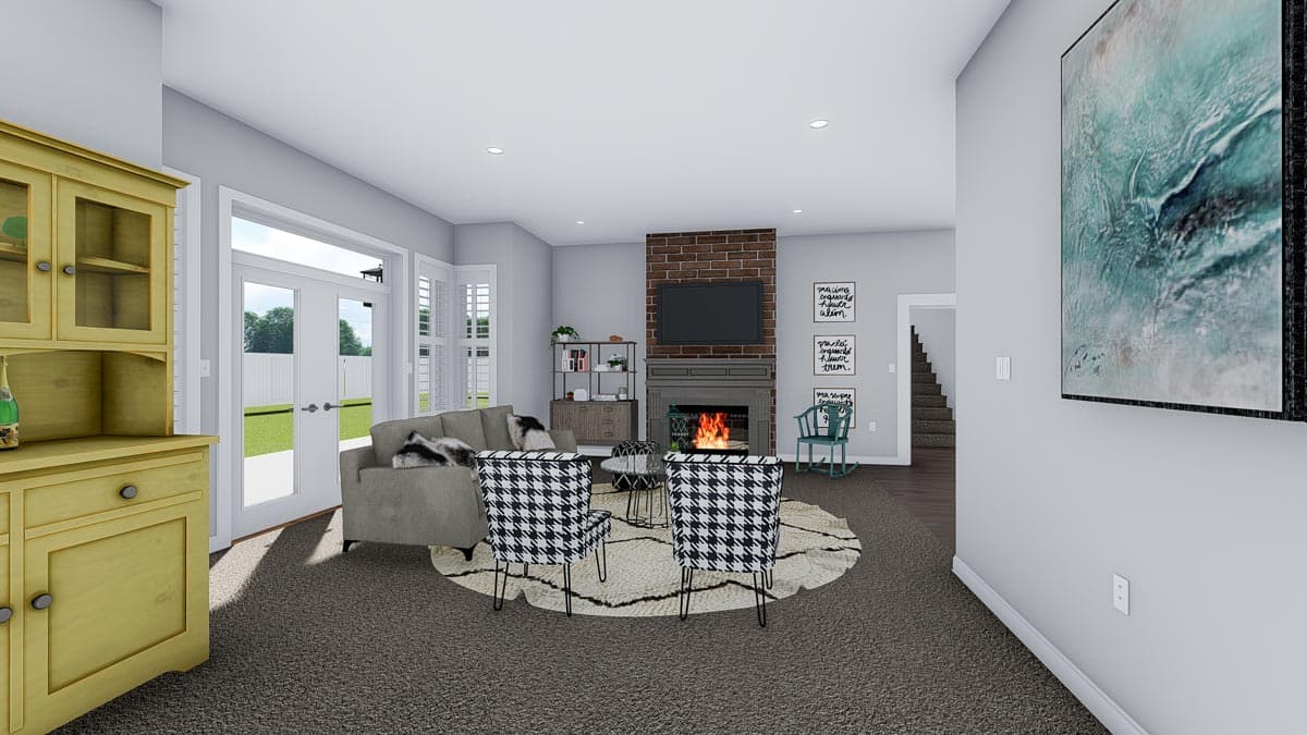 Plan 61361UT: Exclusive Duplex House Plan with Elevator and Ample Storage - Image #40 - New American, Traditional