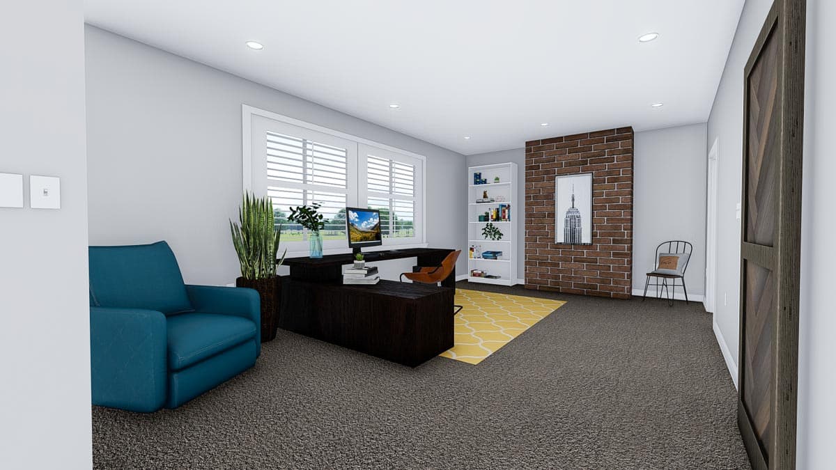 Plan 61361UT: Exclusive Duplex House Plan with Elevator and Ample Storage - Image #46 - New American, Traditional