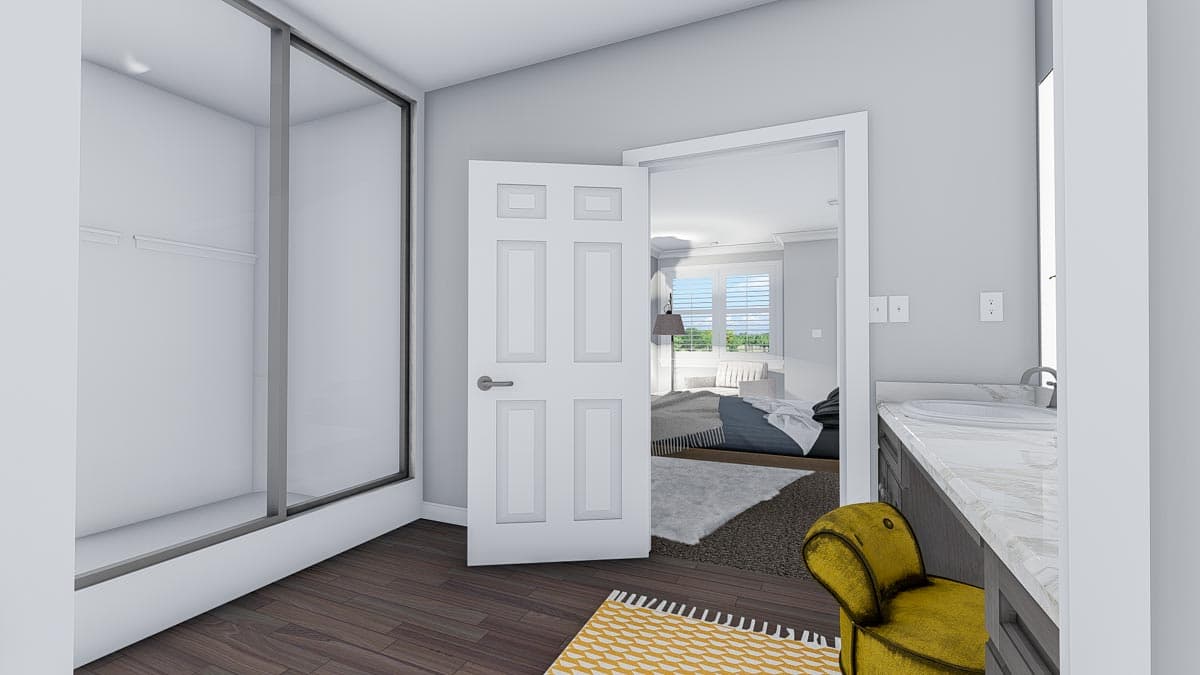 Plan 61361UT: Exclusive Duplex House Plan with Elevator and Ample Storage - Image #55 - New American, Traditional