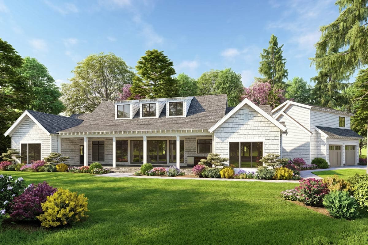 Plan 70674MK: Country House Plan with Bonus Room above Garage - 2050 Sq Ft - Image #8 - Country, Craftsman, Farmhouse, Mountain, Rustic