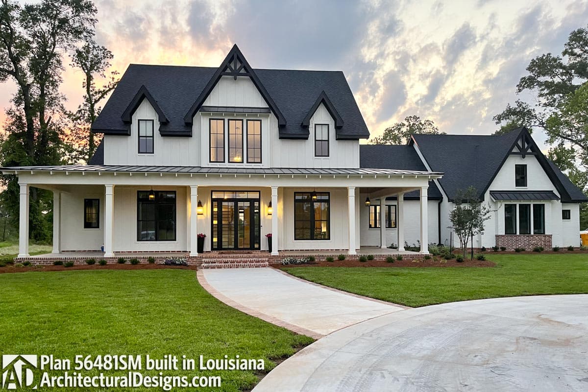 build gallery item - Modern Farmhouse Plan 56481SM Comes to Life in Louisiana