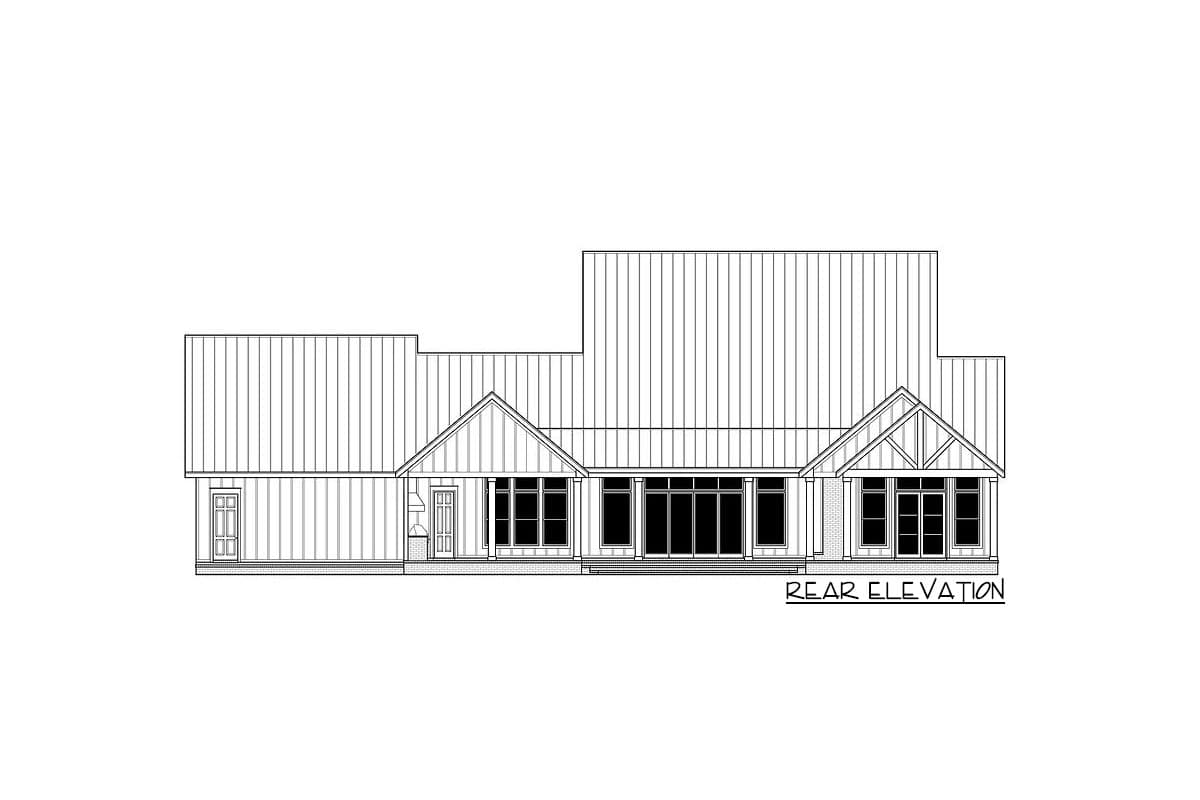 Plan 56481SM: Modern Gothic Farmhouse with Wrap Around Front Porch - 4103 Sq Ft - Image #10 - Country, Farmhouse, Modern Farmhouse, New American, Southern, Tudor