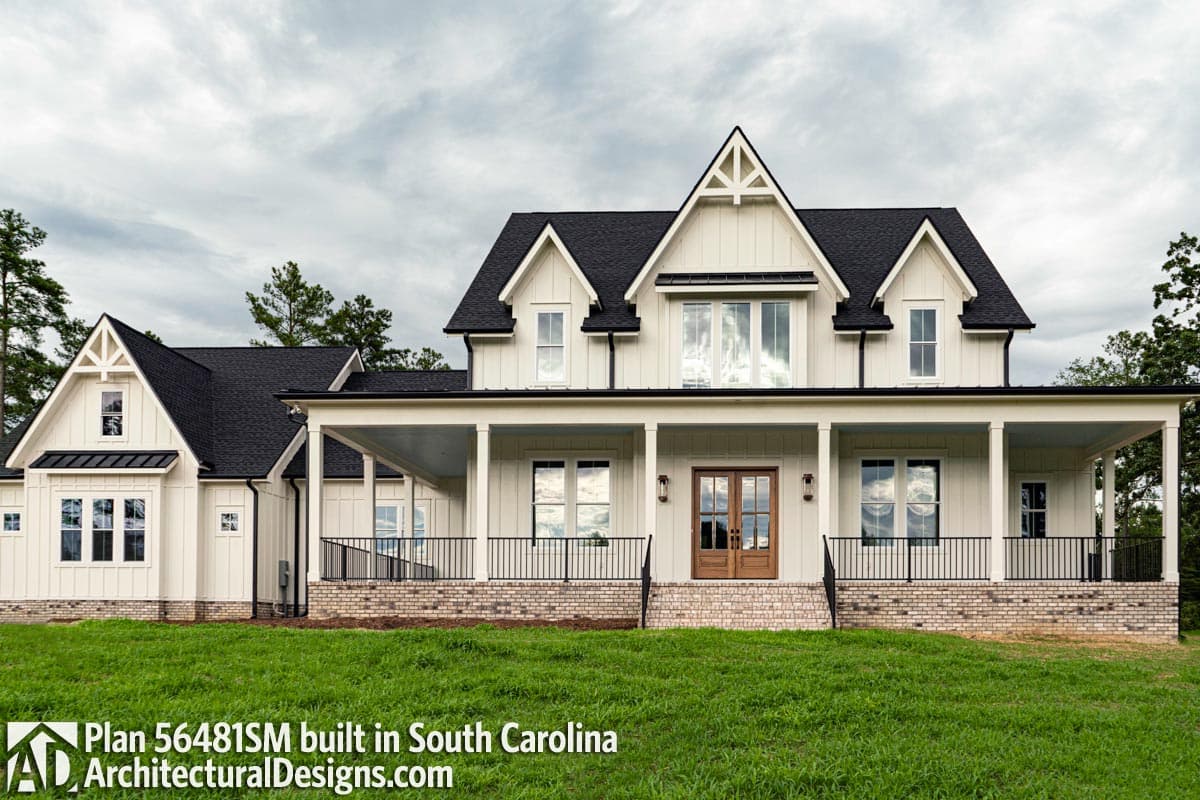 build gallery item - Modern Farmhouse Plan 56481SM Comes to Life in North Carolina!