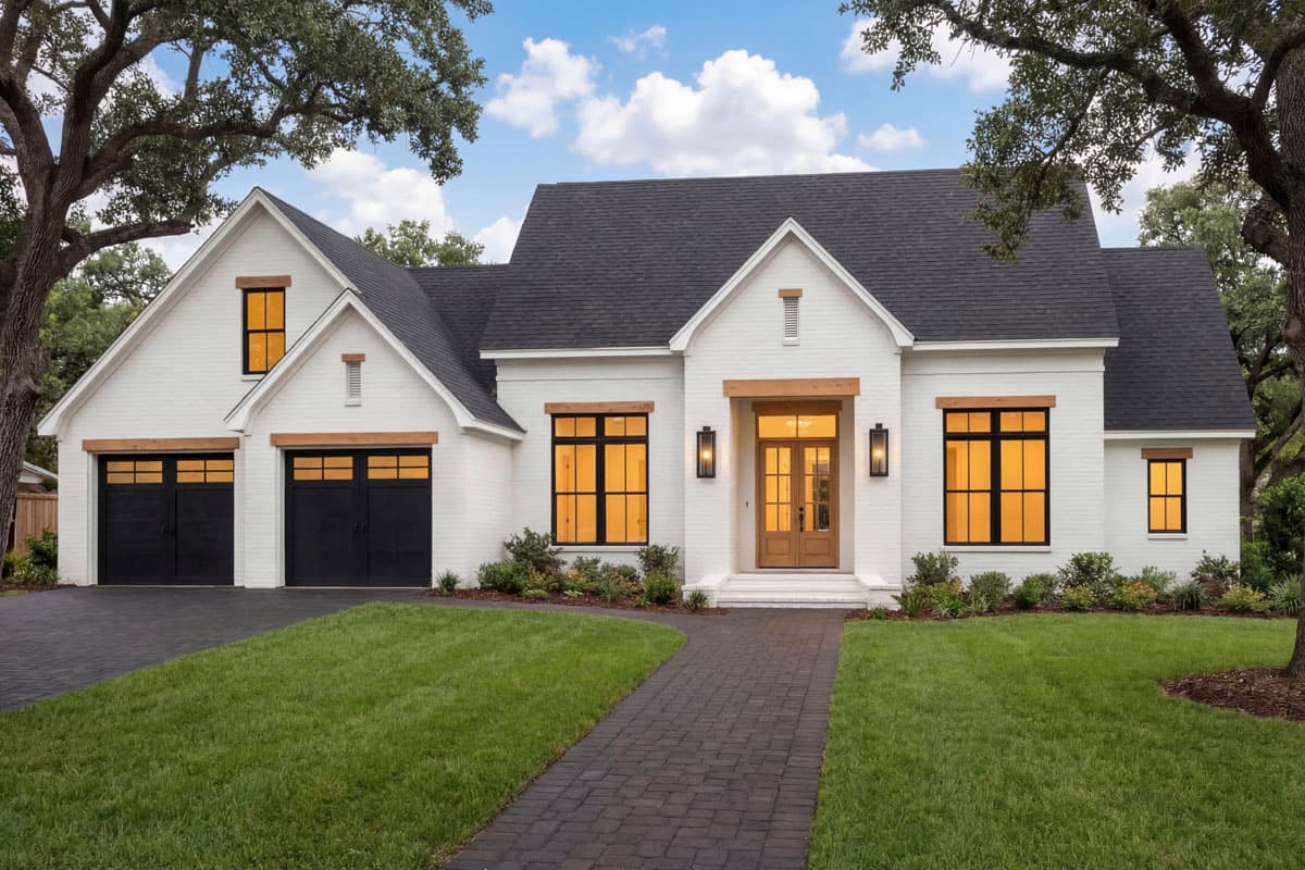 Plan image - 51844HZ:Open Concept 3 Bed, 2 Bath House Plan with 2-Car Garage and Bonus Room