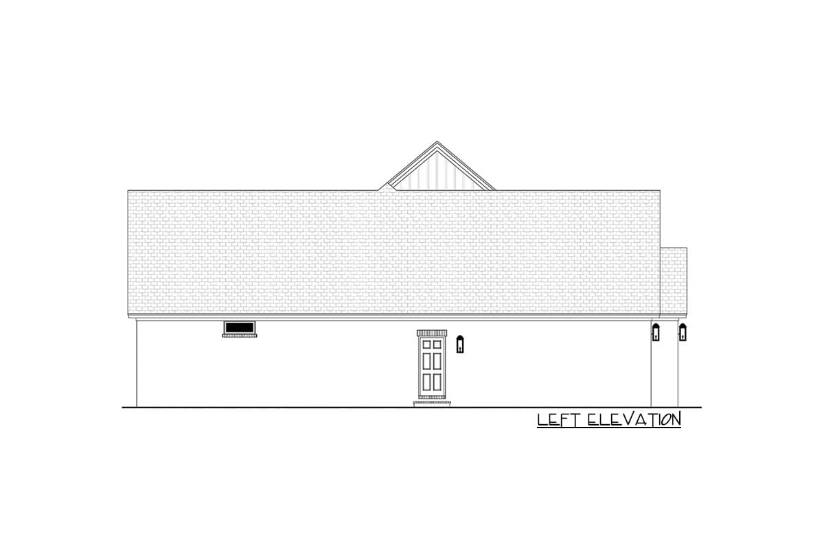 Plan 51844HZ: Open Concept 3 Bed, 2 Bath House Plan with 2-Car Garage and Bonus Room - Image #10 - Acadian, European, French Country, Hill Country, Louisiana-Style, New American, Southern, Traditional