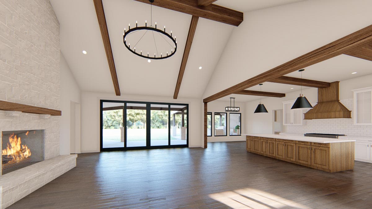 Plan 915045CHP: Exclusive 3-Bed Home Plan with Bonus Room above Angled Garage - 3378 Sq Ft - Image #11 - Craftsman, Modern Farmhouse, New American