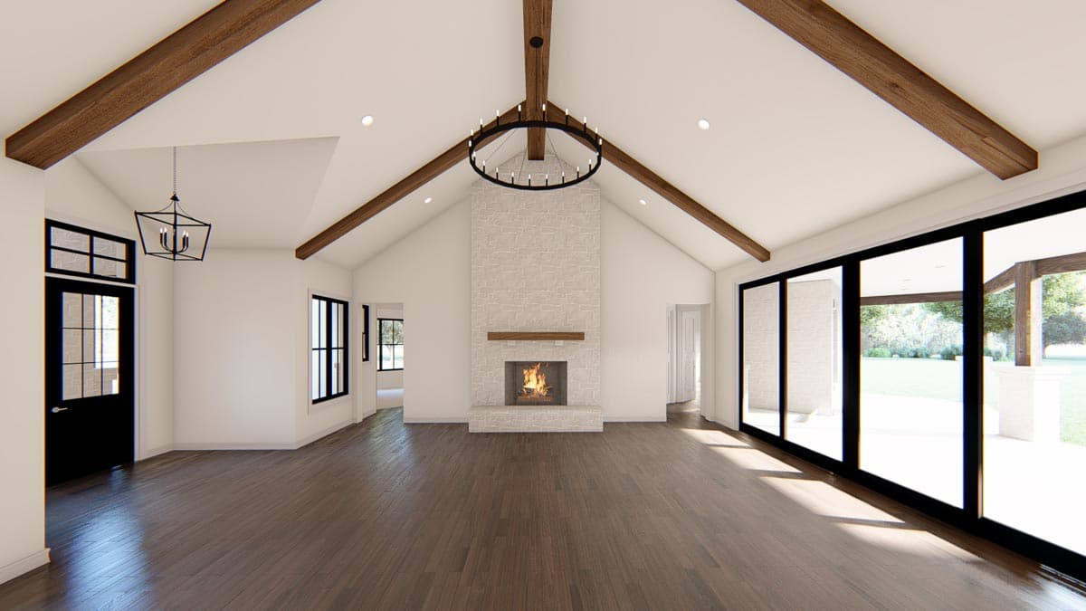 Plan 915045CHP: Exclusive 3-Bed Home Plan with Bonus Room above Angled Garage - 3378 Sq Ft - Image #12 - Craftsman, Modern Farmhouse, New American