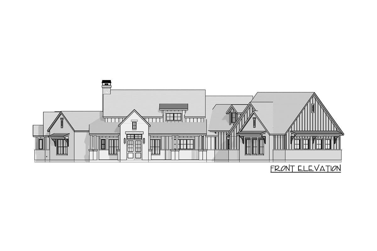 Plan 915045CHP: Exclusive 3-Bed Home Plan with Bonus Room above Angled Garage - 3378 Sq Ft - Image #18 - Craftsman, Modern Farmhouse, New American