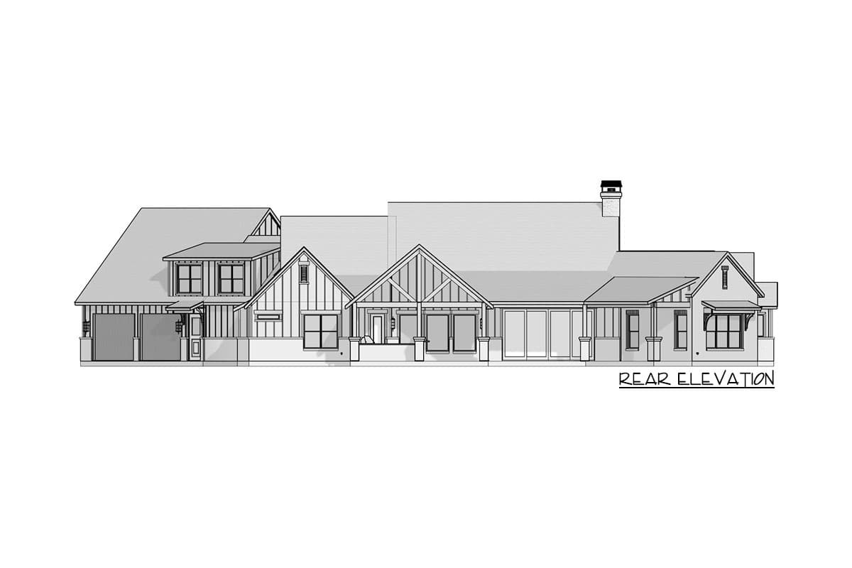 Plan 915045CHP: Exclusive 3-Bed Home Plan with Bonus Room above Angled Garage - 3378 Sq Ft - Image #19 - Craftsman, Modern Farmhouse, New American