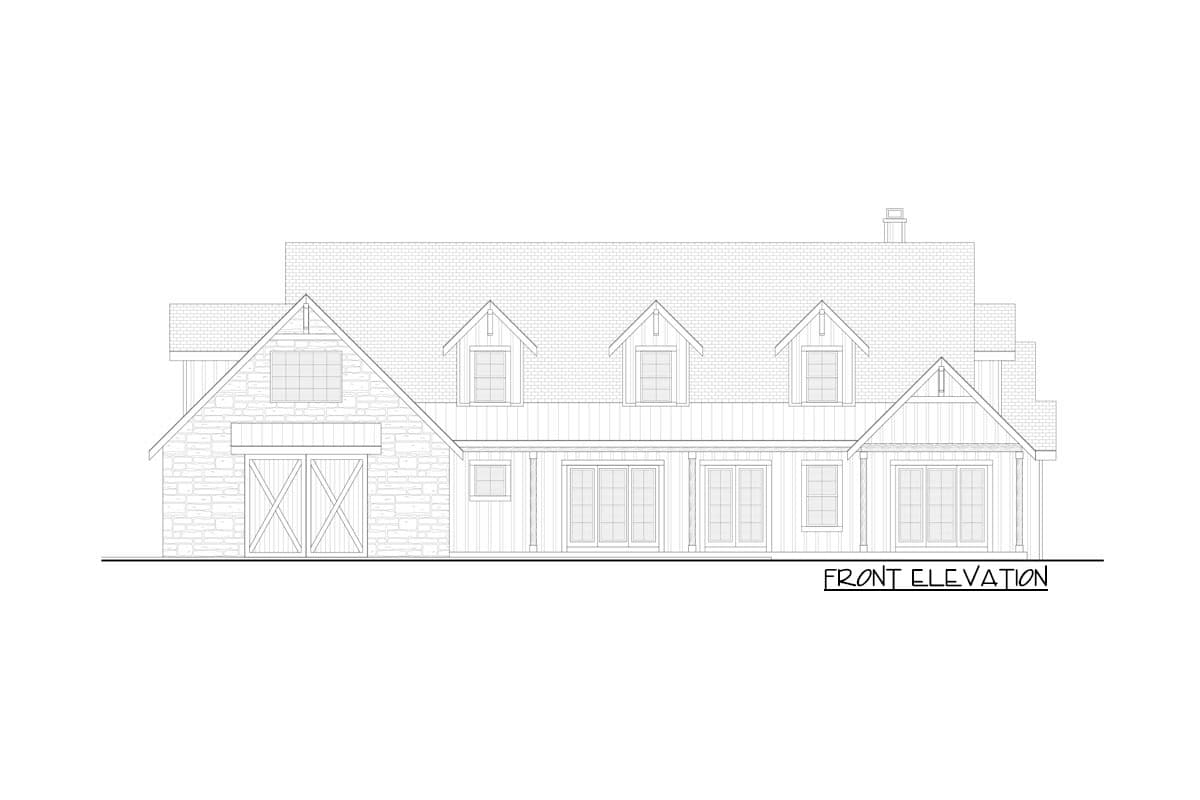 Plan 365000PED: Modern Farmhouse Plan with Home Office and Flex Room - Image #26 - Country, Craftsman, Farmhouse, Hill Country, Modern Farmhouse, Mountain, New American, Ranch, Traditional