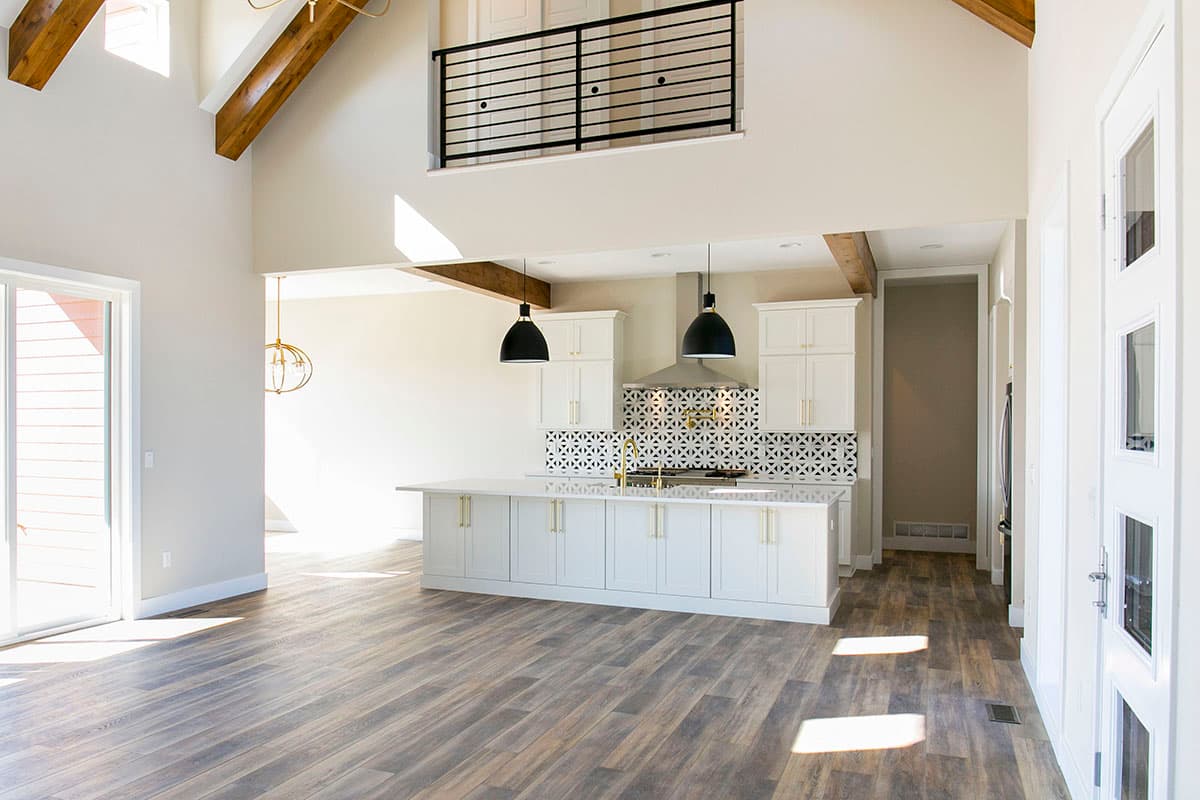 Plan 365001PED: Rugged New American House Plan with Vaulted Great Room and Master Suite - Image #4 - Craftsman, Mountain, New American, Rustic