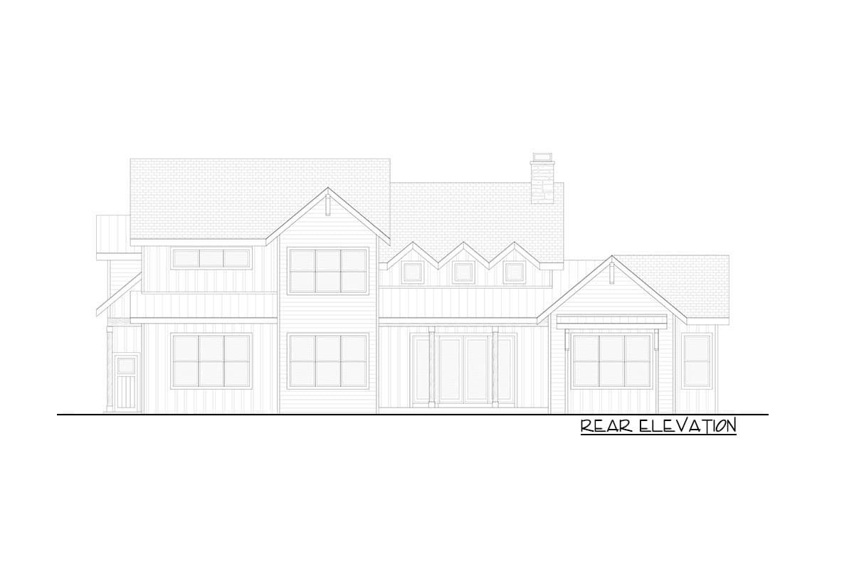 Plan 365001PED: Rugged New American House Plan with Vaulted Great Room and Master Suite - Image #22 - Craftsman, Mountain, New American, Rustic