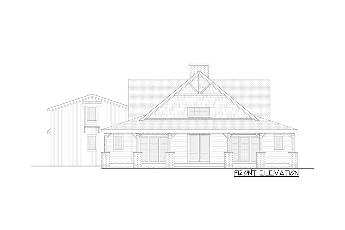 Plan 365002PED: New American House Plan with Optional Guest Suite Over Garage - Image #24 - Country, Modern Farmhouse, New American, Southern