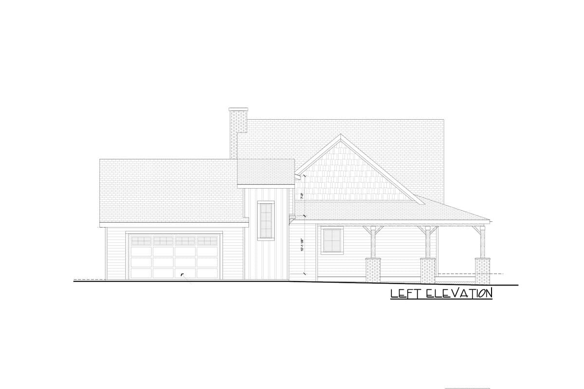 Plan 365002PED: New American House Plan with Optional Guest Suite Over Garage - Image #23 - Country, Modern Farmhouse, New American, Southern