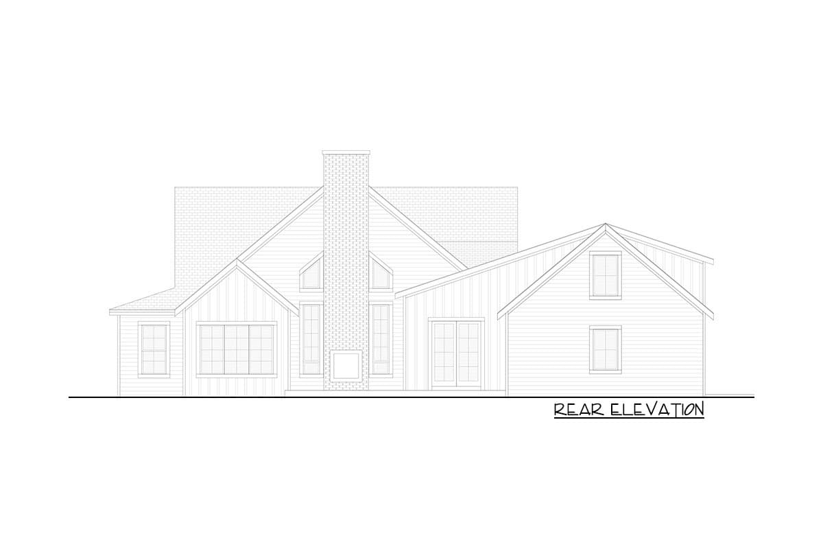 Plan 365002PED: New American House Plan with Optional Guest Suite Over Garage - Image #22 - Country, Modern Farmhouse, New American, Southern