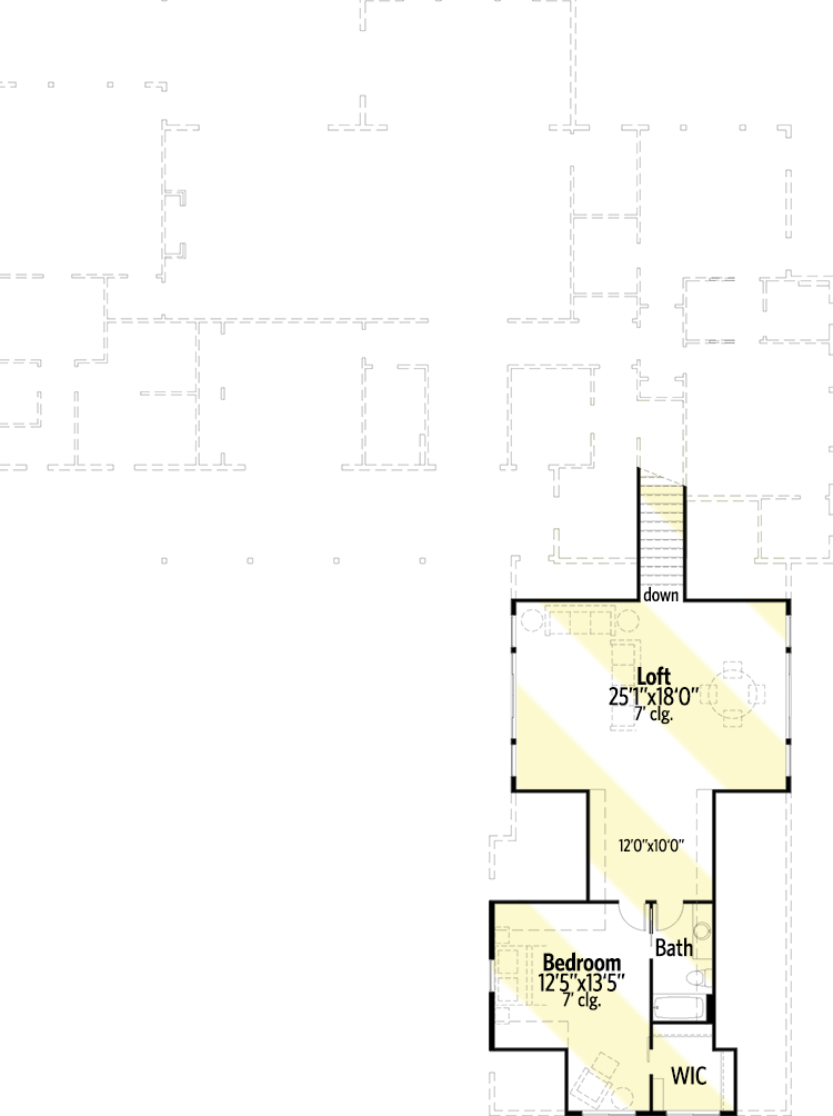 Plan 365003PED: Modern Farmhouse with 4-Car Courtyard-Entry Garage - Floor Plan - Bonus Level - Country, Craftsman, Modern Farmhouse, New American