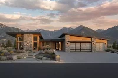 3-Bed Contemporary Home Plan with Courtyard