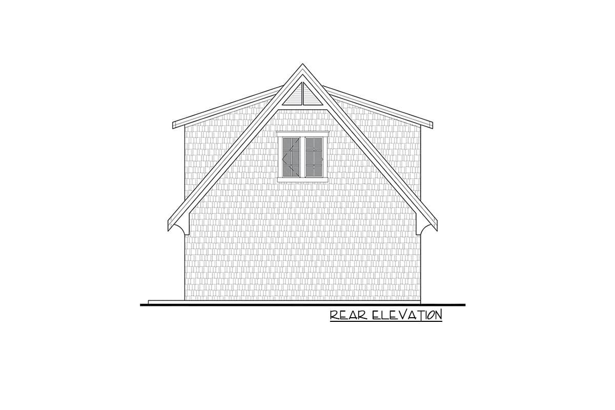 Plan 270022AF: 2-Bed Garage Apartment with RV Garage - 909 Sq Ft - Image #4 - Carriage