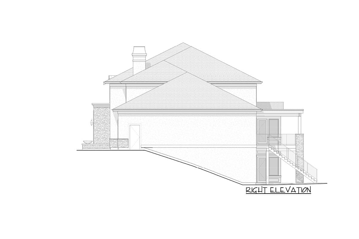 Plan 270023AF: Two-Story Home Plan with Lower Level Studio and Garden Garage - 3415 Sq Ft - Image #7 - European, Georgian, Southern, Traditional