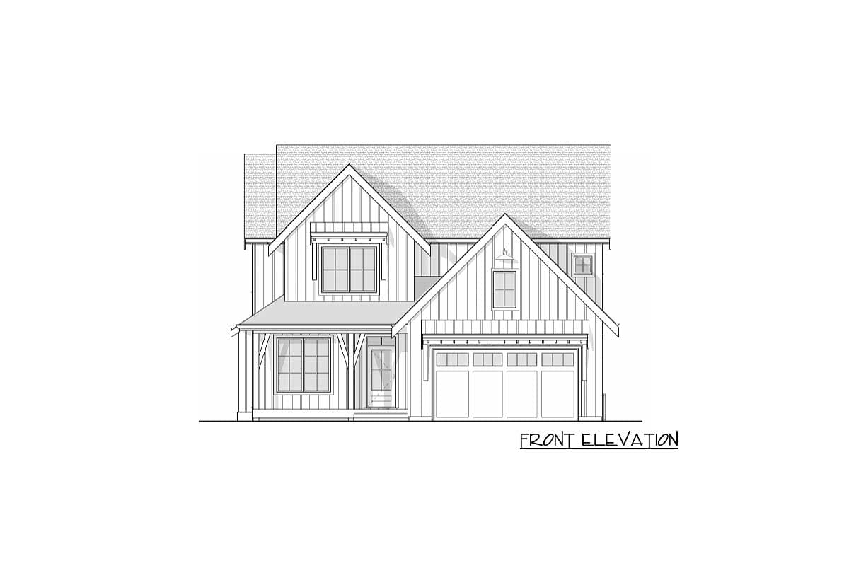 Plan 270025AF: Two-Story Modern Farmhouse Plan with Den - 2231 Sq Ft - Image #28 - Country, Craftsman, Modern Farmhouse, New American, Traditional