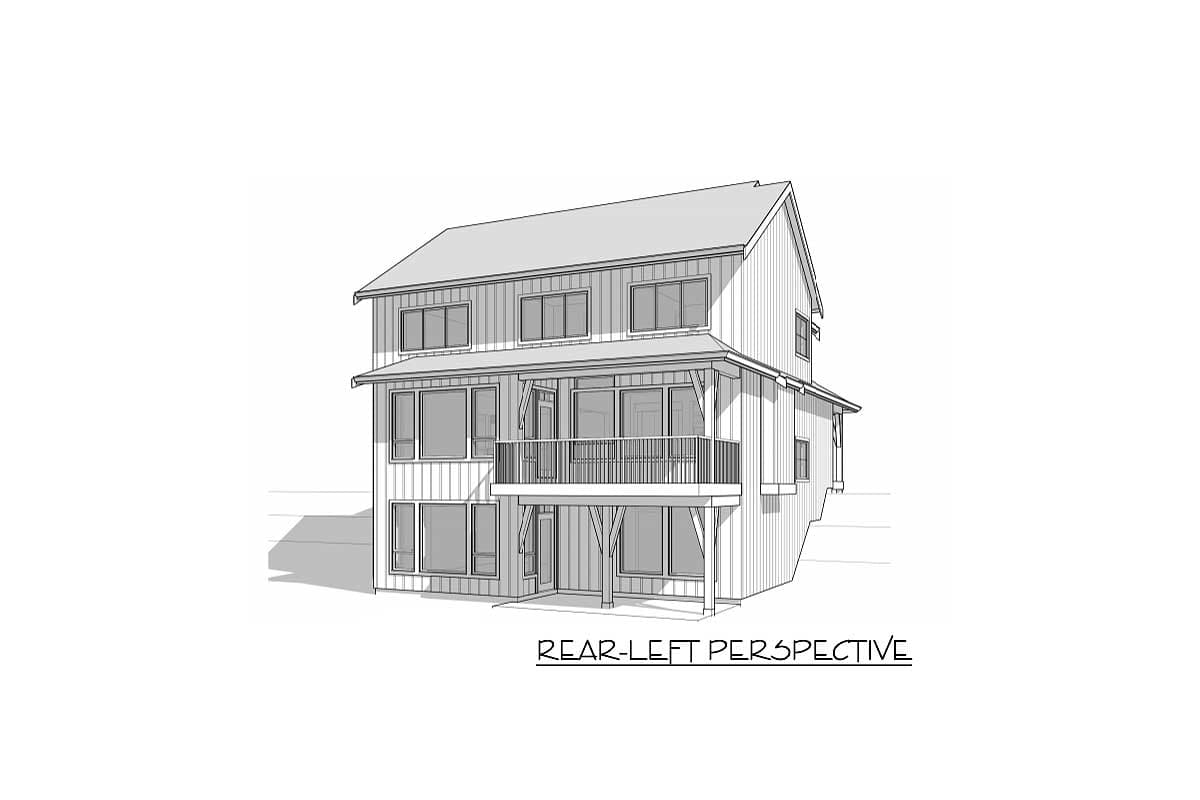 Plan 270025AF: Two-Story Modern Farmhouse Plan with Den - 2231 Sq Ft - Image #27 - Country, Craftsman, Modern Farmhouse, New American, Traditional