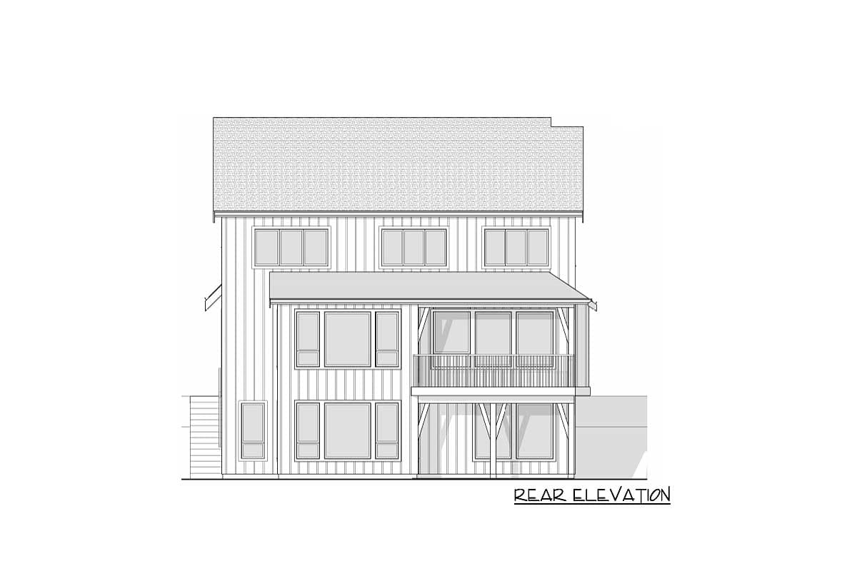 Plan 270025AF: Two-Story Modern Farmhouse Plan with Den - 2231 Sq Ft - Image #30 - Country, Craftsman, Modern Farmhouse, New American, Traditional