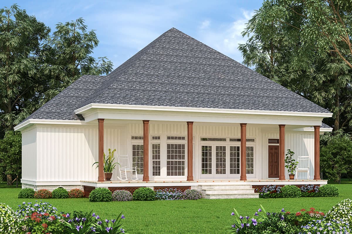 Plan 55215BR: Raised Cottage House Plan with Optional Detached Garage - Image #6 - Cottage, Country, Southern