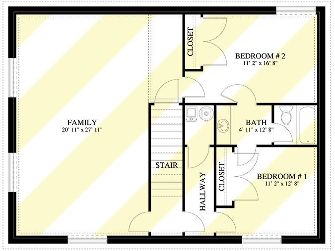 Plan 61362UT: Mountain Craftsman Home Plan with Main-Floor Master - Floor Plan - Lower Level - Cabin, Country, Craftsman, Mountain, Northwest, Rustic