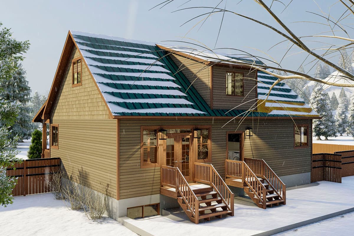 Plan 61362UT: Mountain Craftsman Home Plan with Main-Floor Master - Image #5 - Cabin, Country, Craftsman, Mountain, Northwest, Rustic