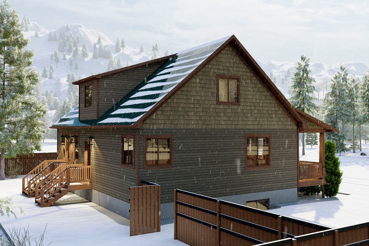 Plan 61362UT: Mountain Craftsman Home Plan with Main-Floor Master - Image #7 - Cabin, Country, Craftsman, Mountain, Northwest, Rustic