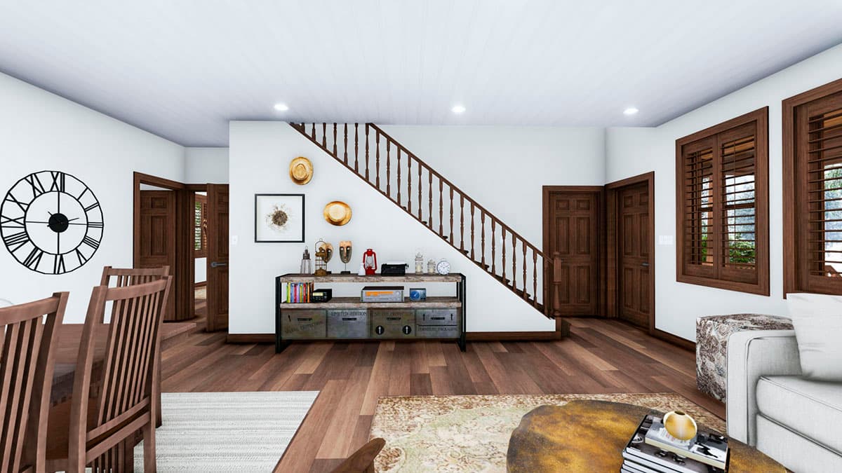 Plan 61362UT: Mountain Craftsman Home Plan with Main-Floor Master - Image #10 - Cabin, Country, Craftsman, Mountain, Northwest, Rustic