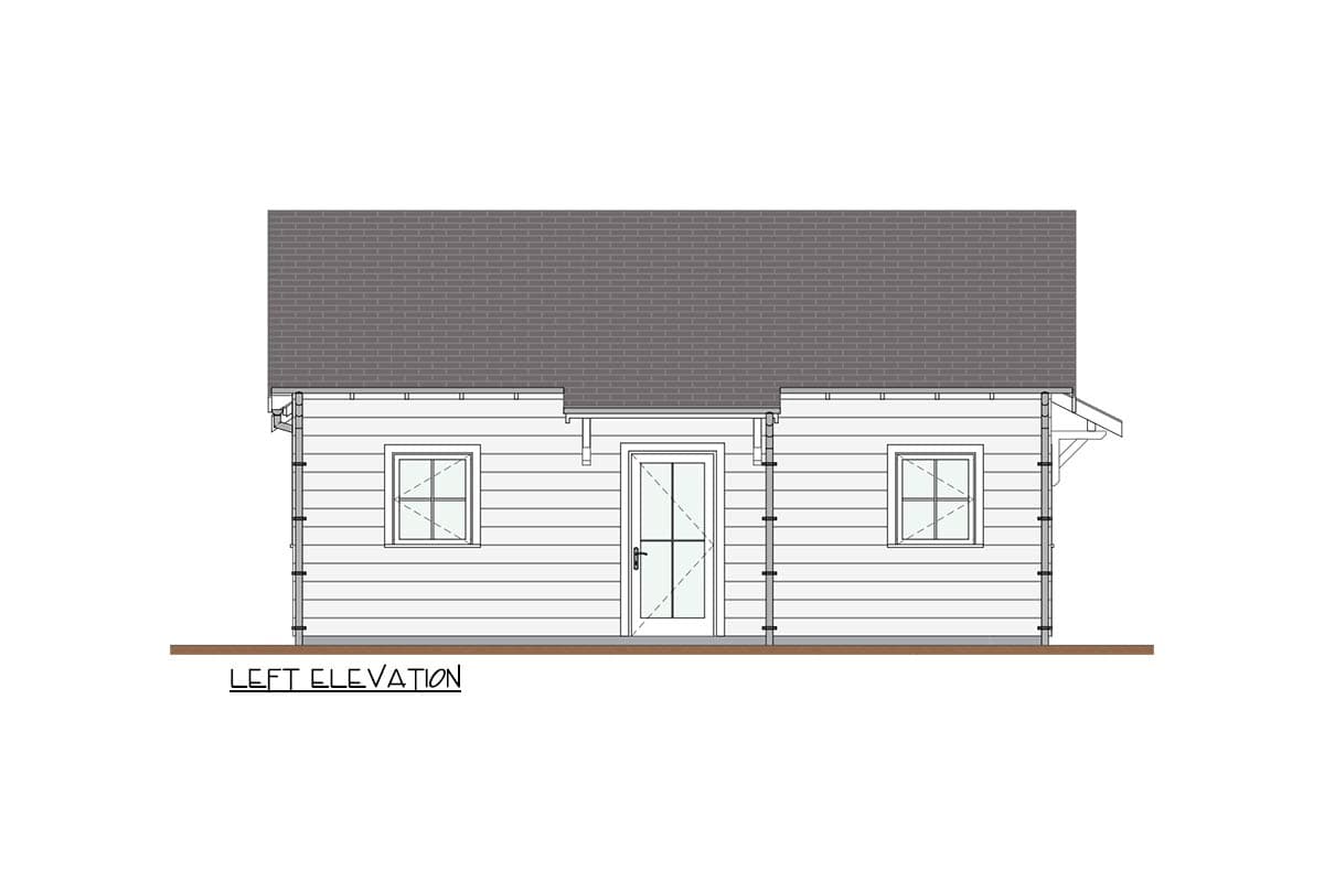 Plan 871006NST: Rustic Wheelchair Accessible Shingle Cottage - 681 Sq Ft - Image #6 - Cabin, Coastal, Cottage, Country, Rustic, Shingle, Vacation