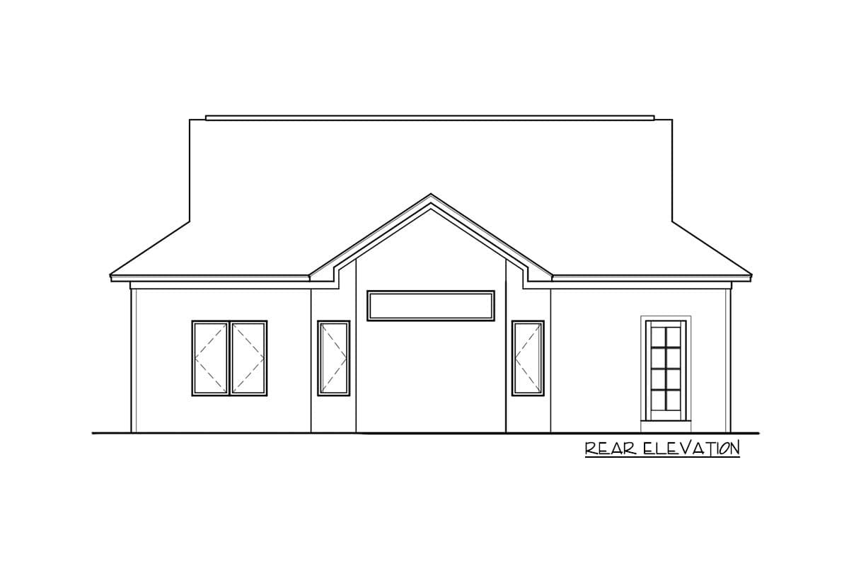 Plan 530027UKD: 1-Bedroom Home Plan with Large Covered Porch - Image #4 - Vacation
