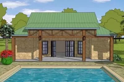 1-Bedroom Home Plan with Large Covered Porch
