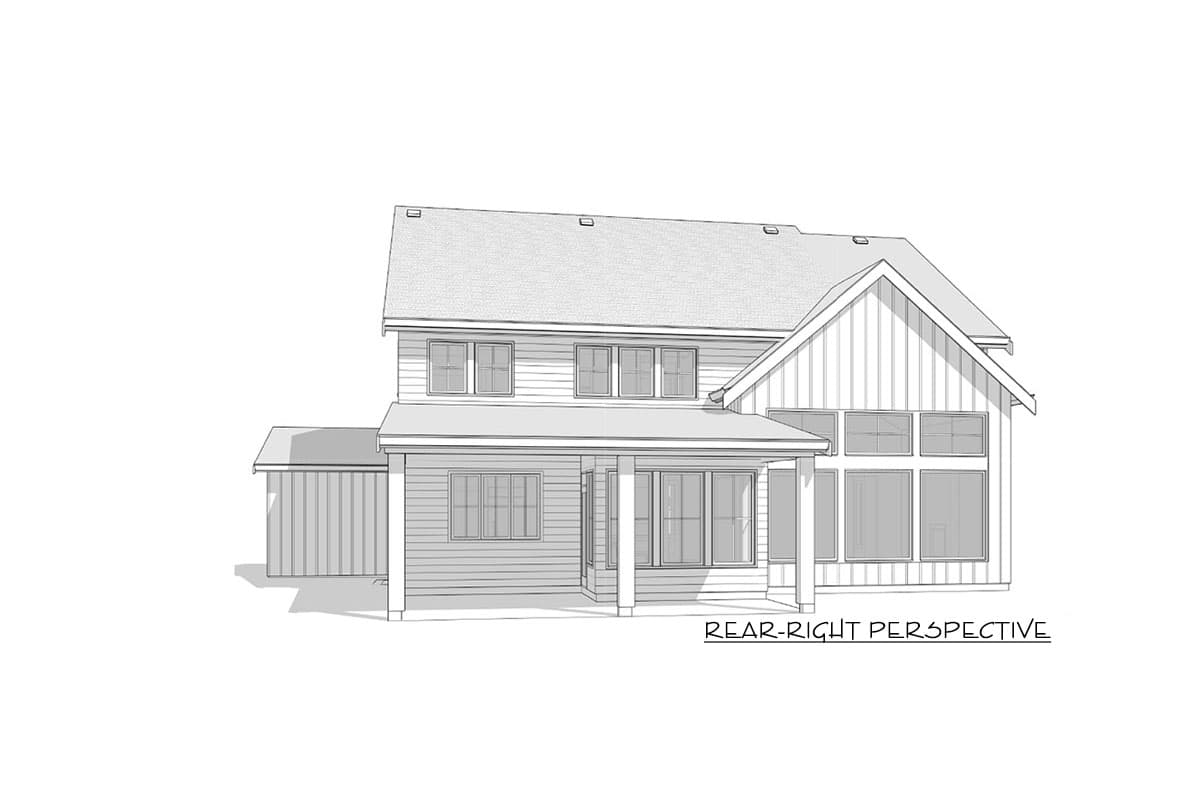 Plan 270027AF: 4-Bedroom Modern Farmhouse Plan with Main-Level Flex Space - Image #6 - Craftsman, Modern Farmhouse, New American