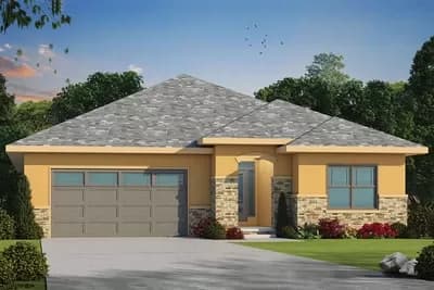 3-Bed House Plan with Pocket Office Option