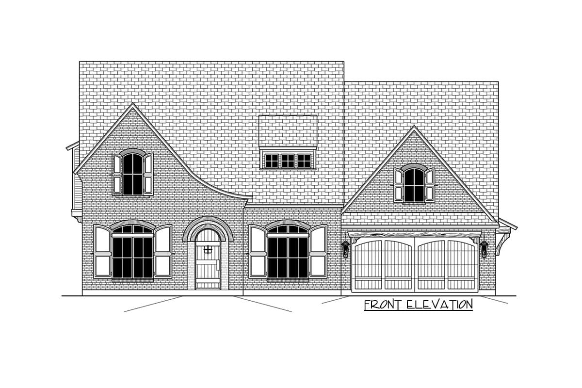 Plan 915046CHP: Exclusive Tudor Home Plan with Second-Level Game or Media Room - 4190 Sq Ft - Image #20 - European, Transitional, Tudor