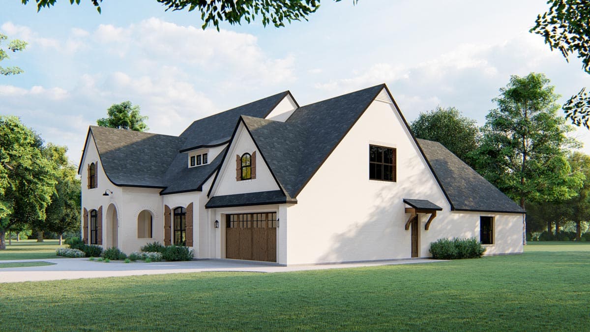 Plan 915046CHP: Exclusive Tudor Home Plan with Second-Level Game or Media Room - 4190 Sq Ft - Image #4 - European, Transitional, Tudor