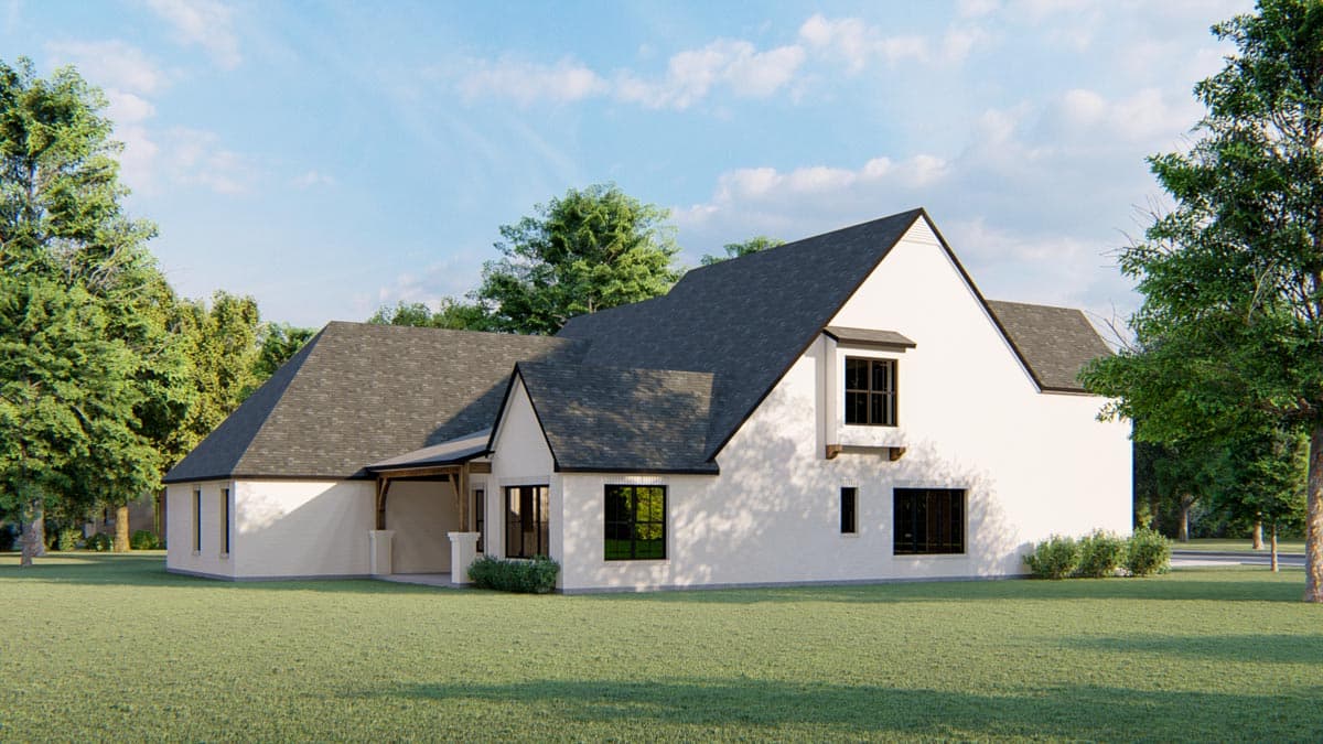 Plan 915046CHP: Exclusive Tudor Home Plan with Second-Level Game or Media Room - 4190 Sq Ft - Image #6 - European, Transitional, Tudor