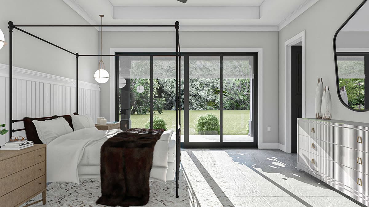 Plan 62913DJ: 3-Bed Mediterranean-style House Plan with Home Office - Image #8 - European, Mediterranean, Ranch, Southern, Transitional