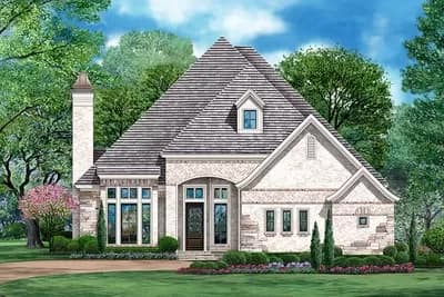 3-Bed Home Plan with Deluxe Master Suite