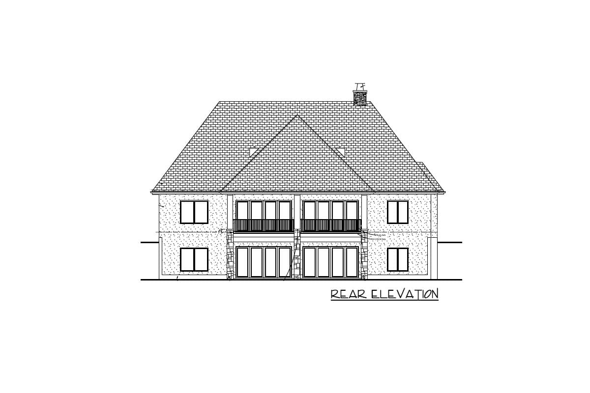 Plan 62914DJ: 3-Bed Modern Cottage House Plan with Large Rear Covered Patio - 1958 Sq Ft - Image #8 - Cottage, European, Traditional, Transitional