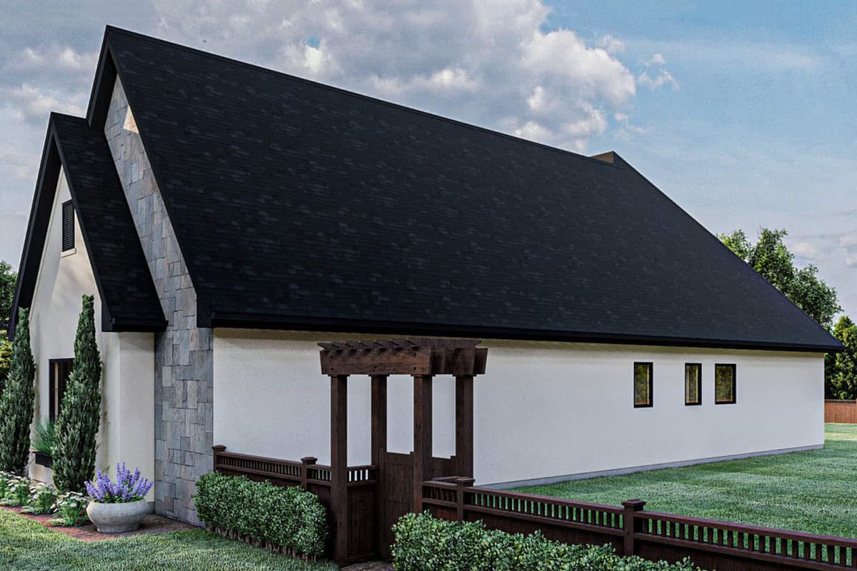 Plan 62914DJ: 3-Bed Modern Cottage House Plan with Large Rear Covered Patio - 1958 Sq Ft - Image #6 - Cottage, European, Traditional, Transitional