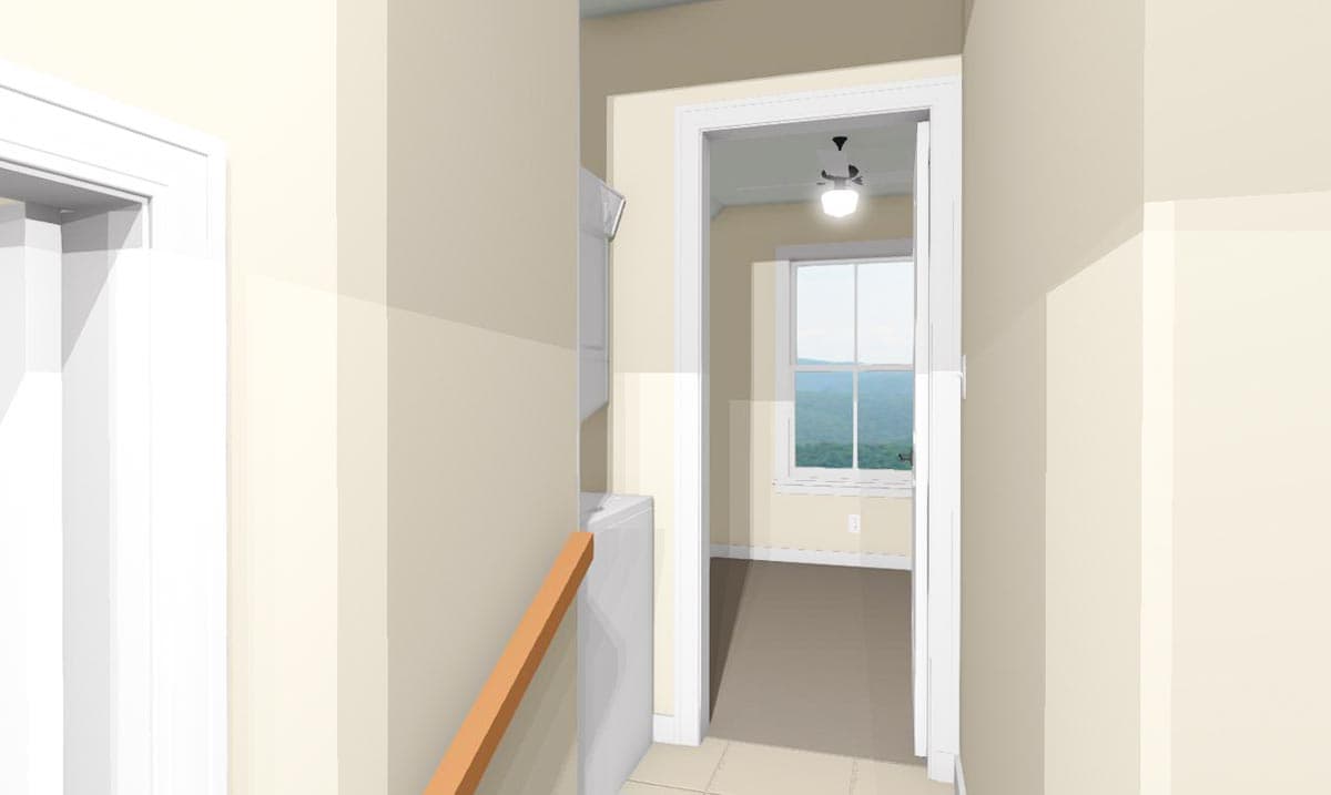 Plan 430810SNG: Exclusive 2-Story, 3-Bed House Plan with Laundry On Both Floors - Image #9 - Cottage, Country, Modern Farmhouse, Vacation