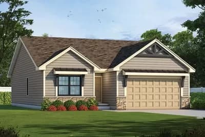 One-Story House Plan with Designed-in Flexibiltiy - 1664 Sq FT