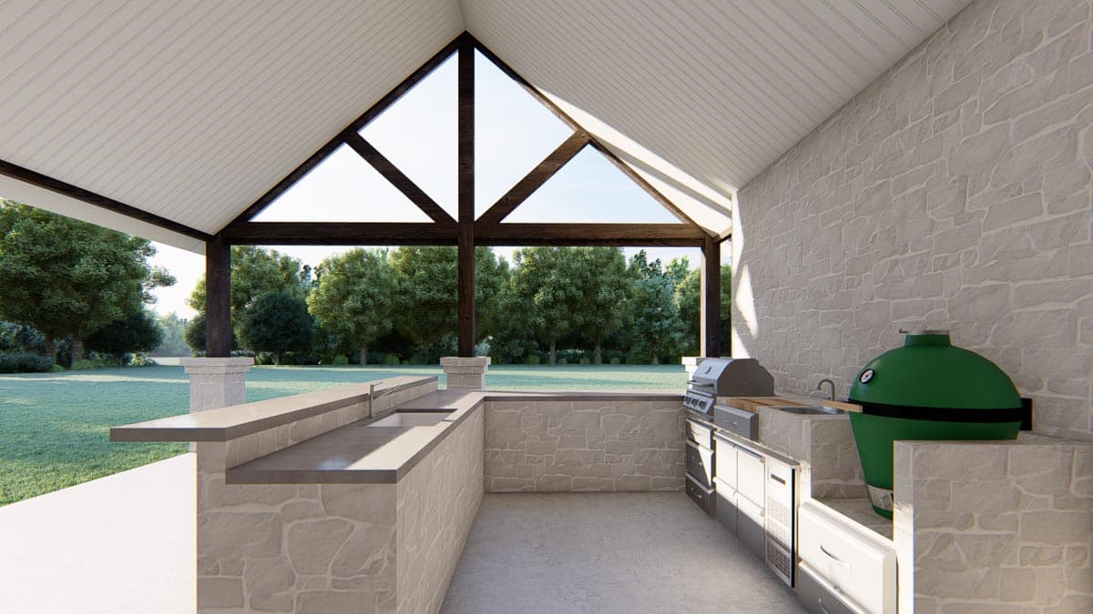 Plan 915047CHP: Exclusive 4-Bed Home Plan with Bonus 5th Bedroom Above Angled Garage - 3576 Sq Ft - Image #17 - Country, Hill Country, New American, Transitional