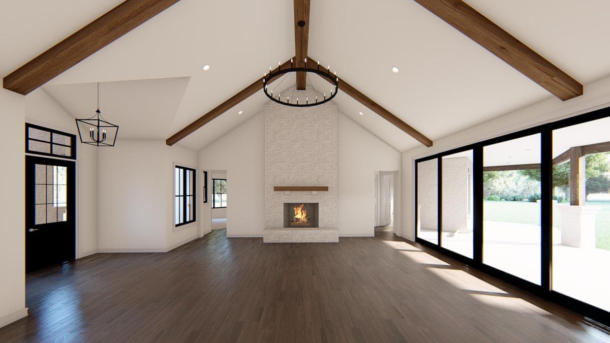 Plan 915047CHP: Exclusive 4-Bed Home Plan with Bonus 5th Bedroom Above Angled Garage - 3576 Sq Ft - Image #13 - Country, Hill Country, New American, Transitional